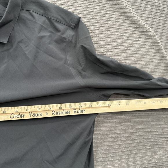 Mizzen+Main Leeward Shirt Mens XL Trim Fit Black Stretch Button Down Performance - Picture 5 of 9